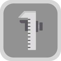 Caliper Flat round corner Icon Design vector