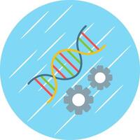 Genetics Flat Circle Icon Design vector