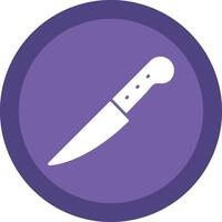 Knife Line Shadow Circle Icon Design vector