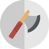 Axe Flat Scale Icon Design vector