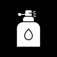 Perfume Glyph Inverted Icon Design vector