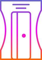 Sharpener Line Gradient Icon Design vector
