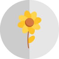 Flower Flat Scale Icon Design vector