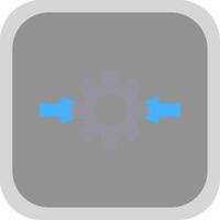 Integeation Flat round corner Icon Design vector