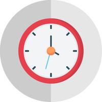 Clock Flat Scale Icon Design vector