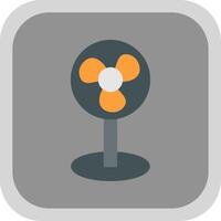 Fan Flat round corner Icon Design vector