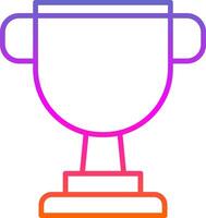 Trophy Line Gradient Icon Design vector