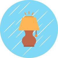 Lamp Flat Circle Icon Design vector