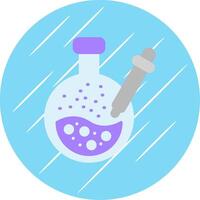 Pipette Flat Circle Icon Design vector