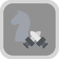 Swords Flat round corner Icon Design vector