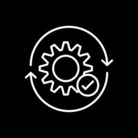 Lifecycle Line Inverted Icon Design vector