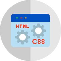 Web Development Flat Scale Icon Design vector
