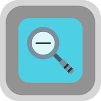 Zoom Out Flat round corner Icon Design vector