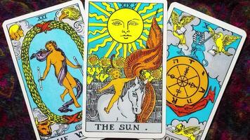 Tarot Cards as Background video