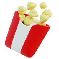 pop milho 3d ícone png