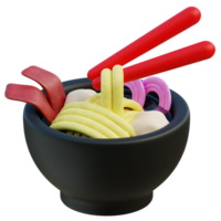 ramen 3d icono png