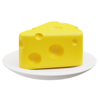 queijo 3d ícone png