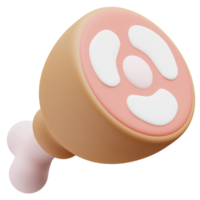 carne 3d ícone png