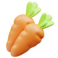 carota 3d icona png