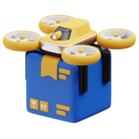 Drone Delivery 3d icon png