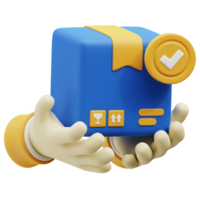 Package Delivered 3d icon png