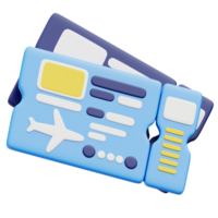 Boarding Pass 3d icon png