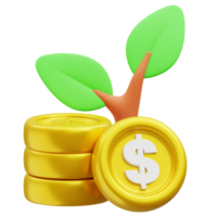 Investment 3d icon png