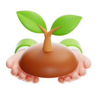 Save Plant 3d icon png