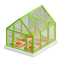 verde Casa 3d icona png