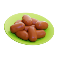 Dates Fruits 3d icon png
