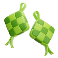 ketupat 3d ícone png