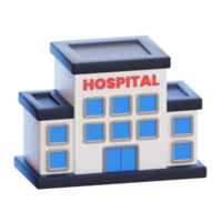 hôpital 3d icône png