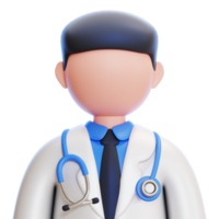 médico 3d ícone png