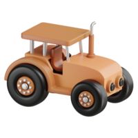 tracteur 3d icône png