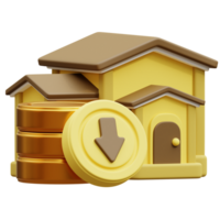 House Value Loss 3D Icon png