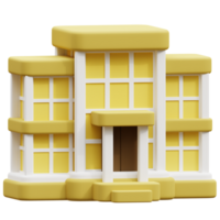 edificio 3d icono png