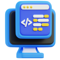 Coding 3D Icon png