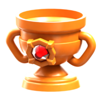 Jeu trophée 3d icône png