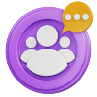 Group Chat 3D Icon png