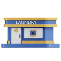 Laundry Shop 3D Icon png