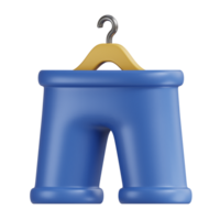 Drying Pant 3D Icon png
