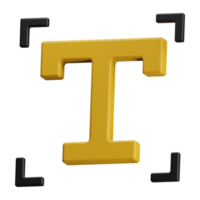 texto ferramenta 3d ícone png