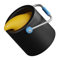 pintar Cubeta 3d icono png