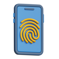Fingerprint 3D Icon png