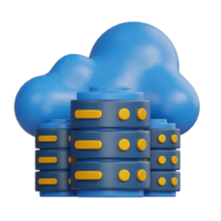 nuage hébergement 3d icône png