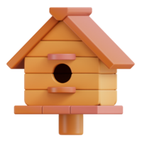 vogel huis 3d icoon png