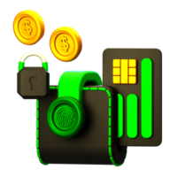 Electronic Wallet 3d Icon png