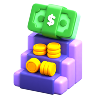 financier cible 3d icône png