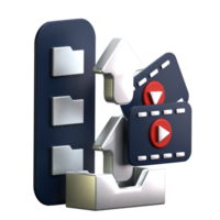 Content Upload 3D Icon png