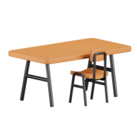 scuola scrivania 3d icona png